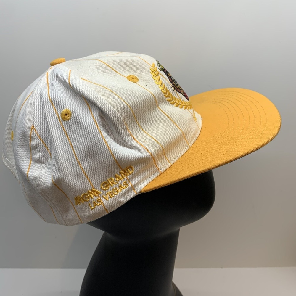 Vintage King Looey MGM Grand Las Vegas Hotel Snapback Cap Hat 1992 Embroidered - Picture 2 of 6